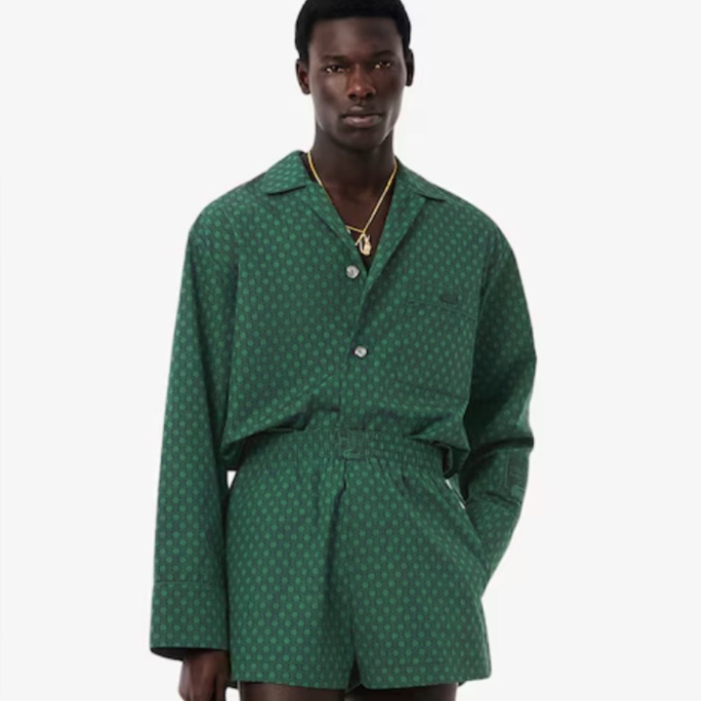 Lacoste Runway Print Pajama Shirt